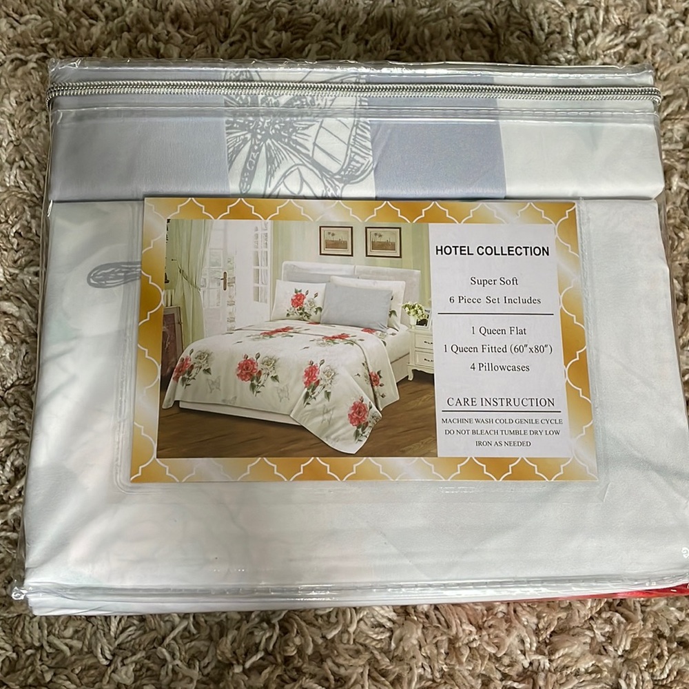 HÔTEL COLLECTION Queen Size Bedsheets (6 Piece Set)